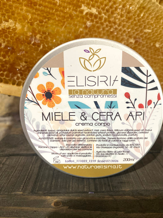 Crema corpo miele e cera d'api